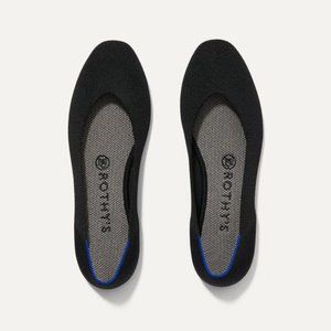 Rothy's Black Square-Toe Flats